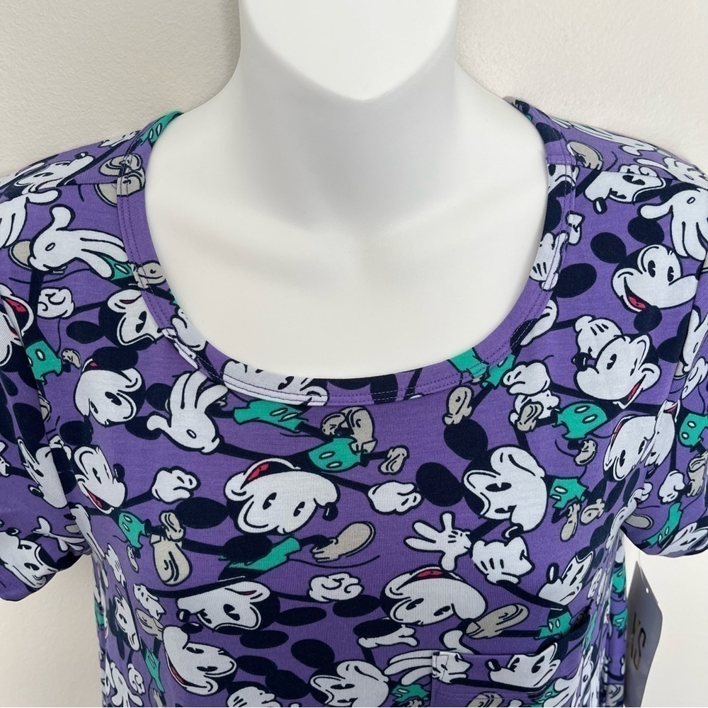 Lularoe Womens NEW Disney Mickey Mouse Dress Size XS Carly T-shirt Dress - Picture 3 of 9